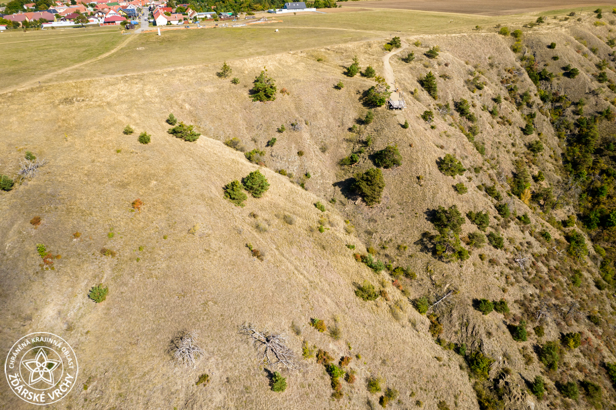 NPR Mohelenská hadcová step z dronu