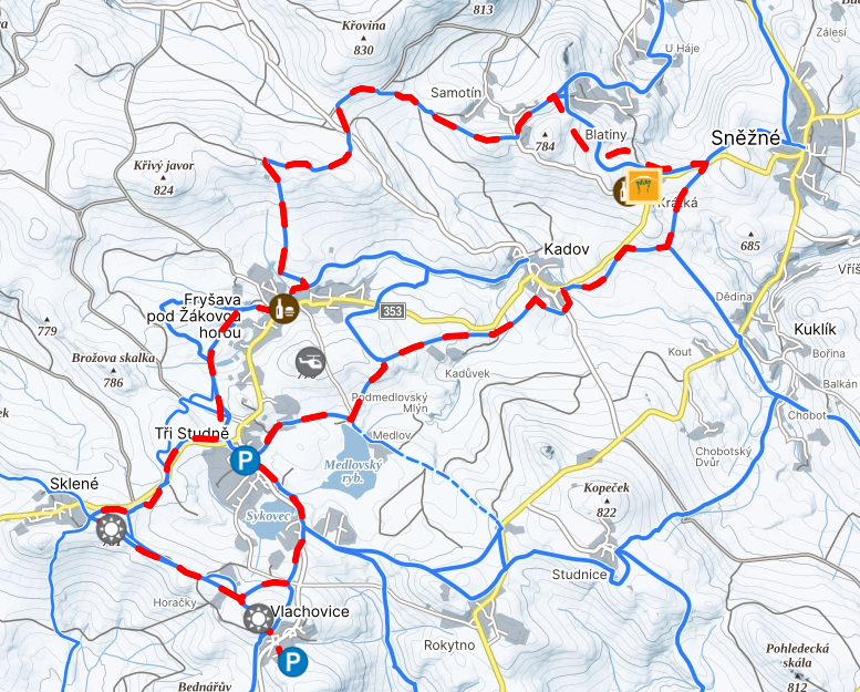 Mapa trasy